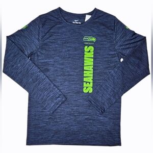 NWT Nike Youth Dri-Fit Long Sleeve Crew Neck Tee Blue Size XL 18/20